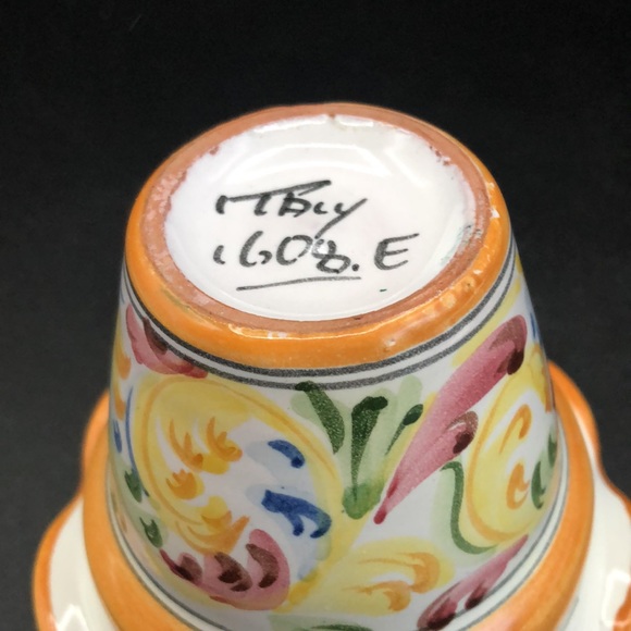 Small Made in Italy Hand Painted Planter - Picture 3 of 6